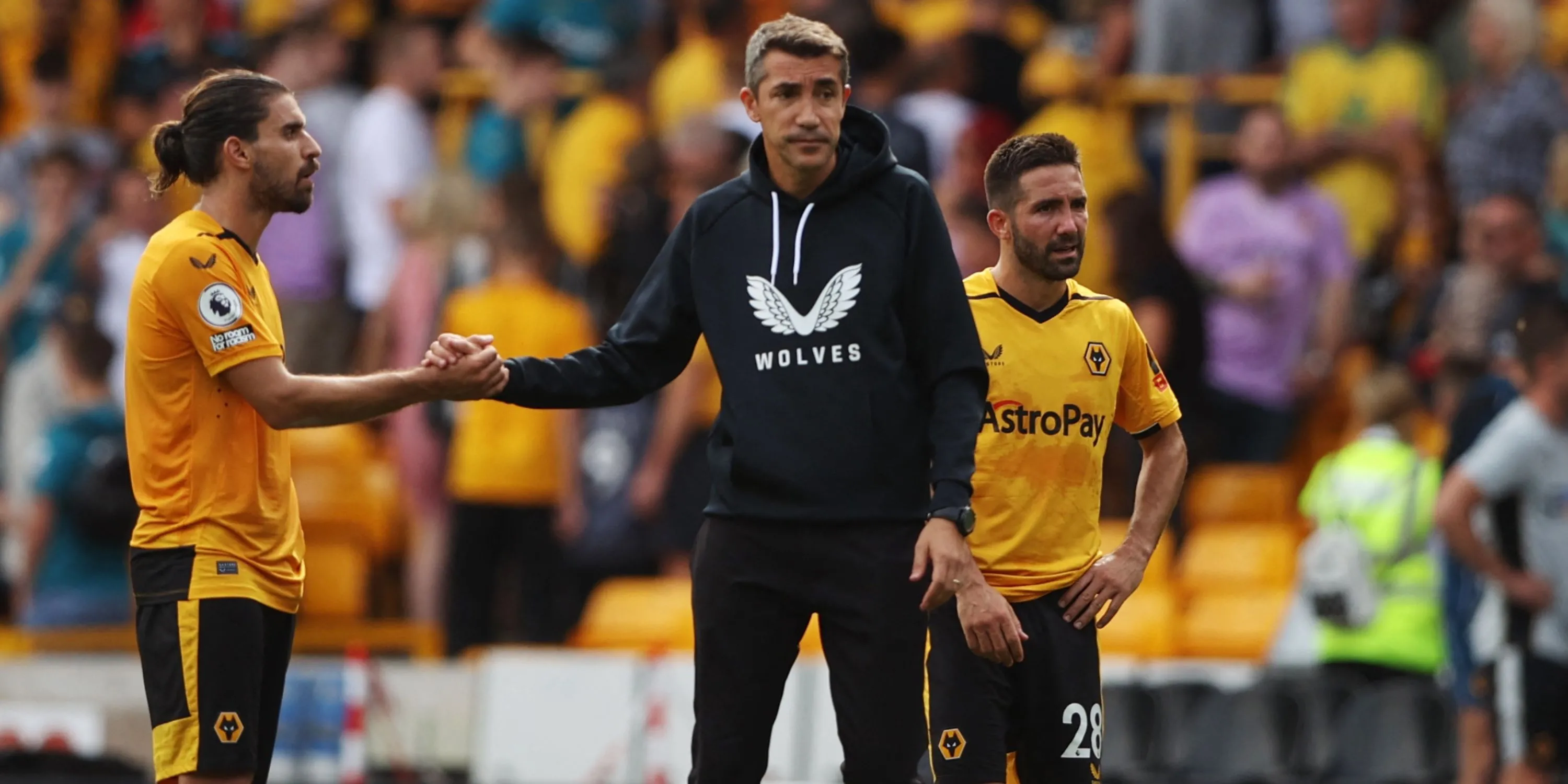 Bruno Lage cùng Ruben Neves tại Wolves