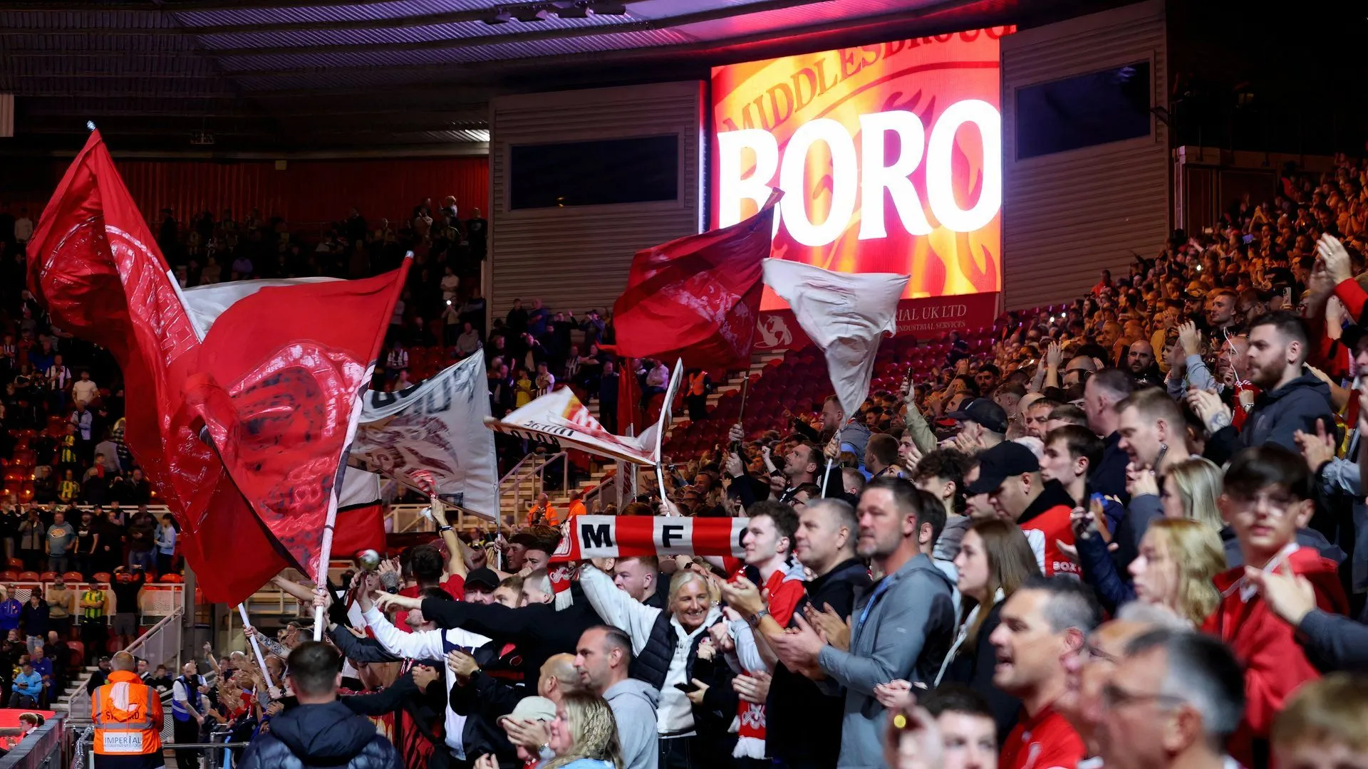 Sân vận động The Riverside nơi Middlesbrough hiện đang chơi với những thành tích ấn tượng