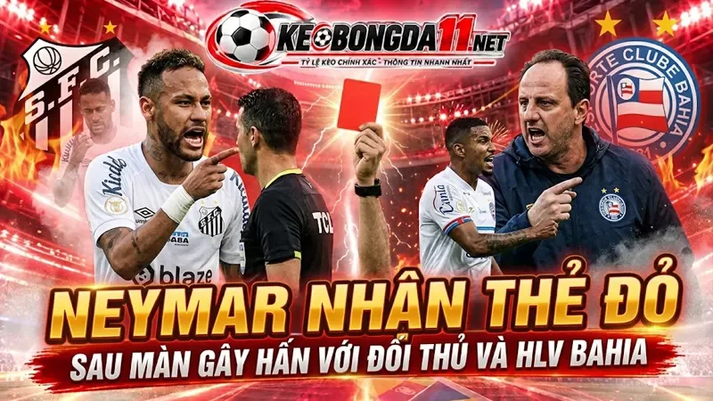 Kèo Neymar Nhan The Do Sau Man Gay Han Voi Doi Thu Va Hlv Bahia